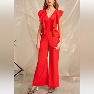 New with tags Red C/ Meo collective jumpsuit size small